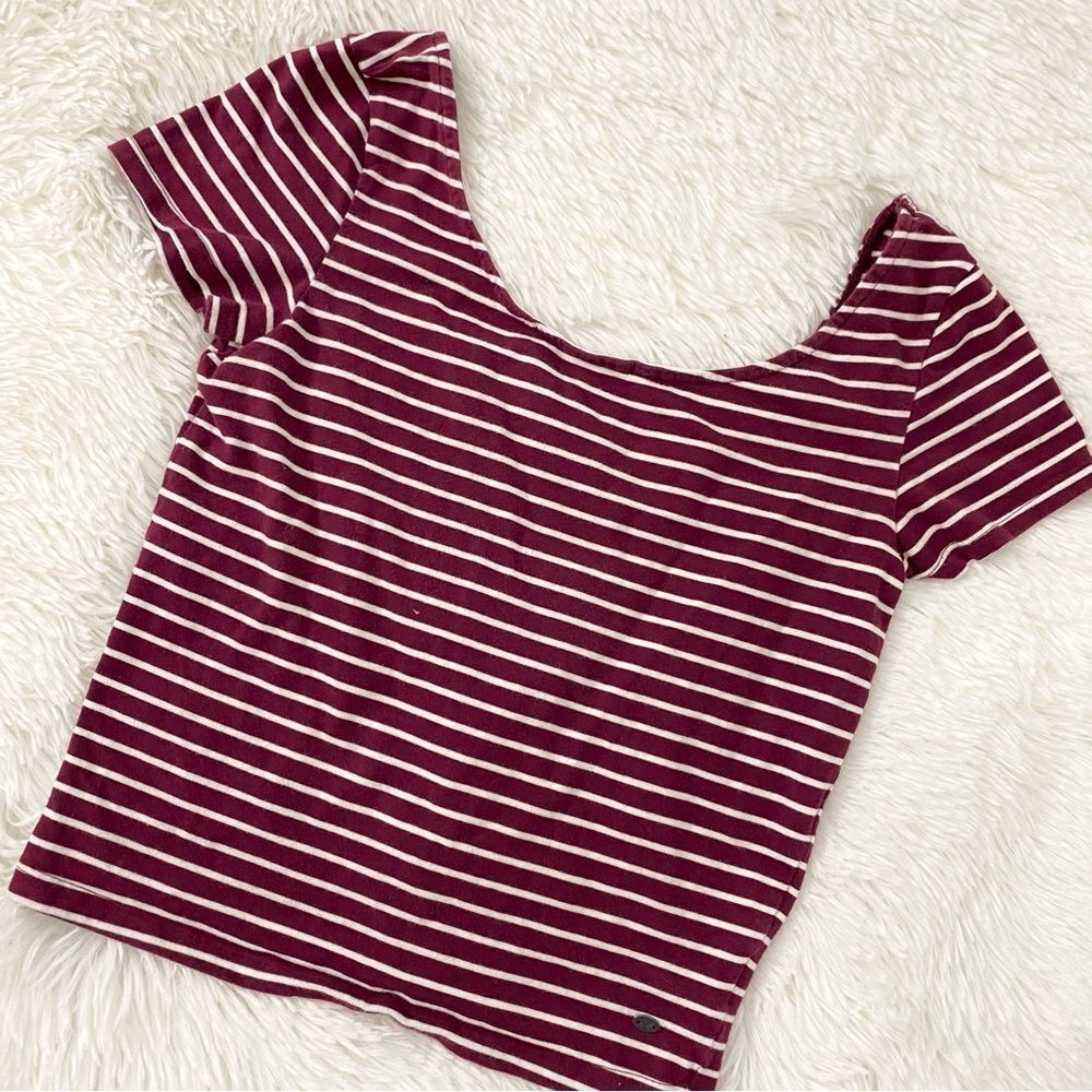 American Eagle Outfitters Striped Baby Tee